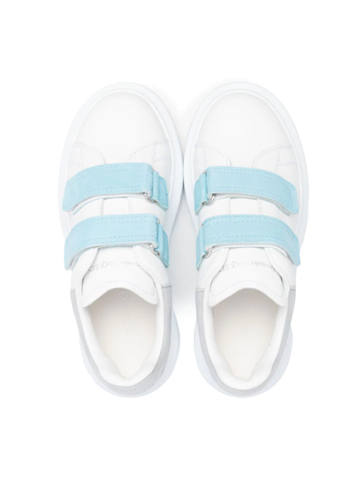 Shop Alexander Mcqueen Touch-strap Sneakers In White
