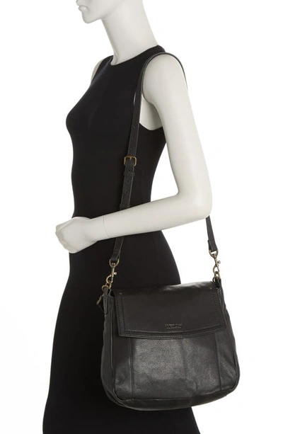 Shop American Leather Co. Lawton Convertible Leather Crossbody Bag In Black