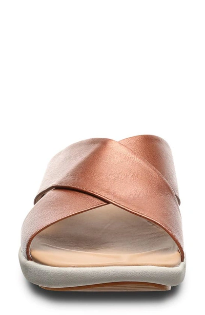 Shop Strole Delta Slide Sandal In Bronze