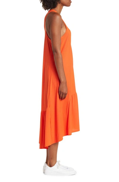 Shop Sweaty Betty Ace Racerback Midi Dress In Resort Orange