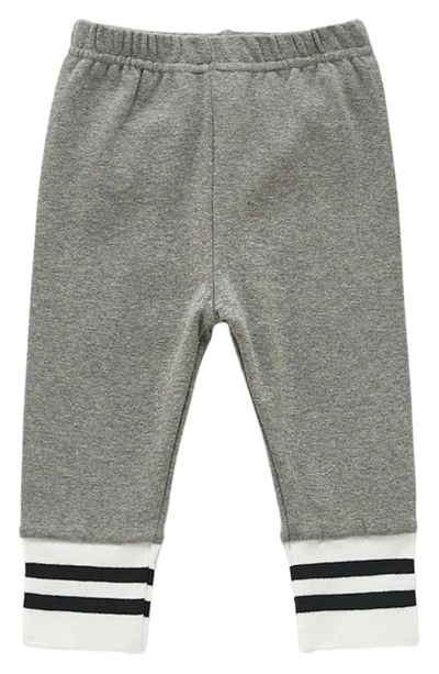 Shop Ashmi And Co Ollie Stripe Cotton Pants In Gray