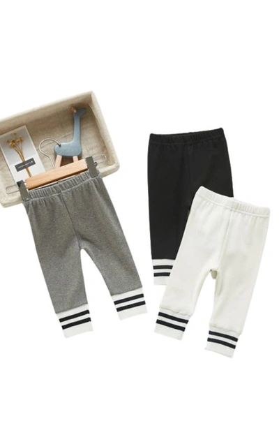 Shop Ashmi And Co Ashmi & Co. Ollie Stripe Cotton Pants In Gray