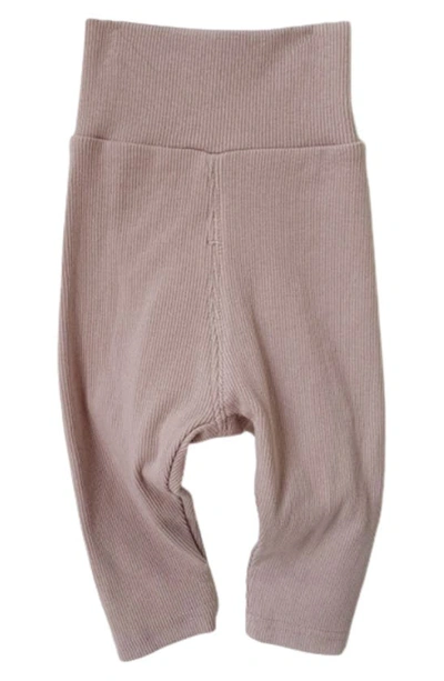 Shop Ashmi And Co Ayo Rib Cotton Pants In Pink