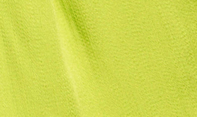 Shop Btfl-life Short Sleeve Satin Minidress In Lime Green