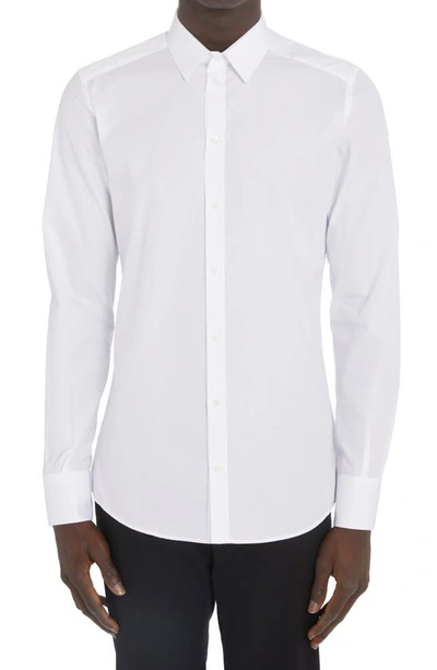 Shop Dolce & Gabbana Cotton Button-up Shirt In Optical White
