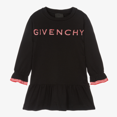 Shop Givenchy Girls Black 4g Logo Dress