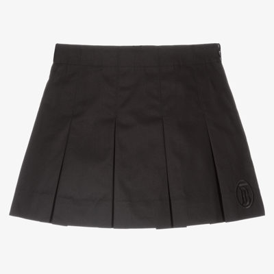 Shop Burberry Girls Black Monogram Skirt