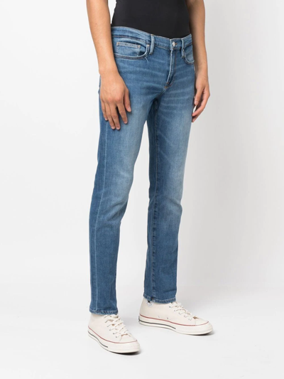 Shop Frame L'homme Slim-cut Jeans In Blue