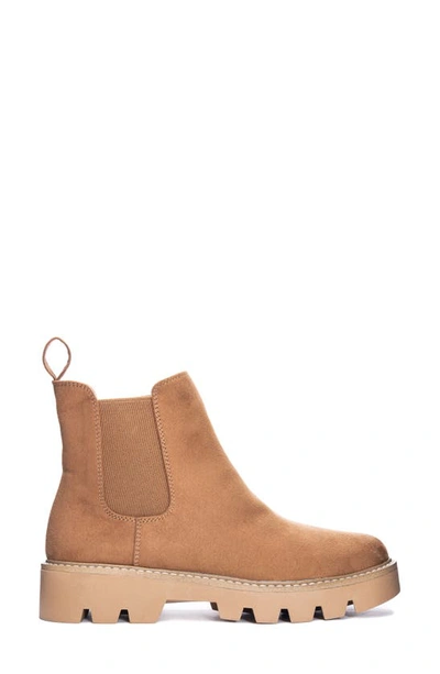 Shop Chinese Laundry Piper Fine Faux Suede Chelsea Boot In Tan