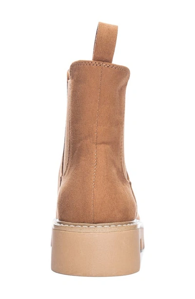 Shop Chinese Laundry Piper Fine Faux Suede Chelsea Boot In Tan