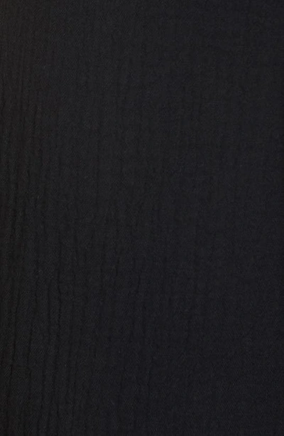 Shop Btfl-life Double Layer Cotton Gauze Jumpsuit In Black