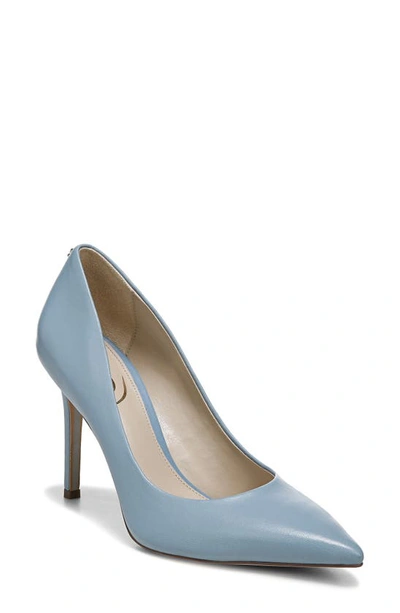 Shop Sam Edelman Hazel Pointed Toe Pump In Aspen Sky