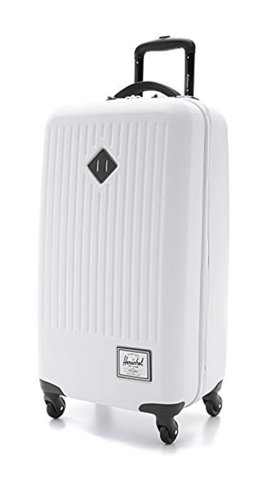 Shop Herschel Supply Co Trade Large Suitcase In White