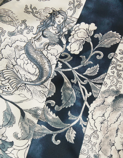 Etro Kimono Jacket In Blu Navy