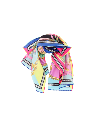 Shop Versace Foulard In Multicolor