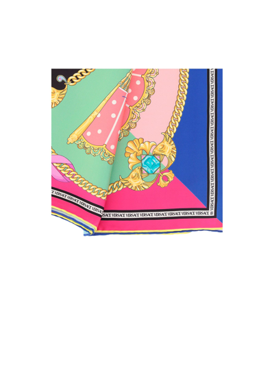 Shop Versace Foulard In Multicolor