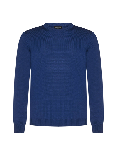 Shop Roberto Collina Sweater In Bluette