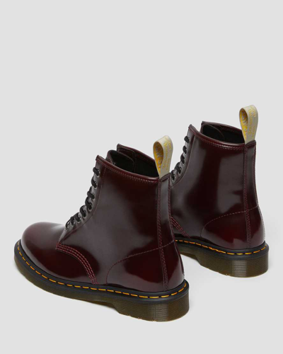 Dr. Martens' Red Vegan 1460 Lace-up Boots In Rot