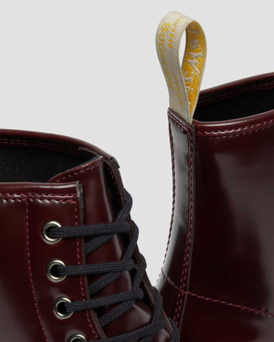 Dr. Martens' Red Vegan 1460 Lace-up Boots In Rot