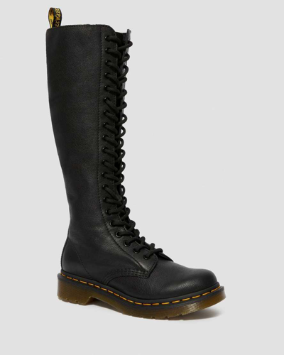 Shop Dr. Martens' 1b60 Virginia Leather Knee High Boots In Black