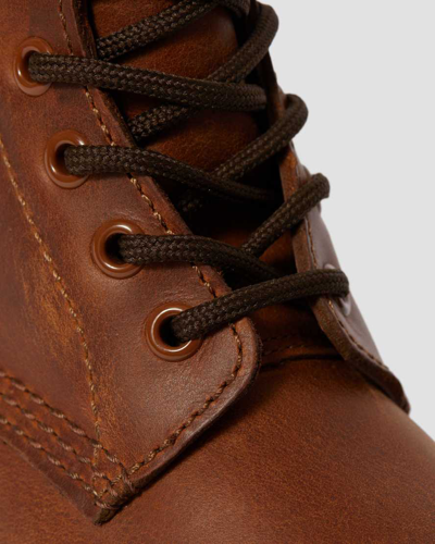 Dr. Martens' Damen Leder 1460 Serena Stiefeletten Mit Kunstfellfutter In Butterscotch