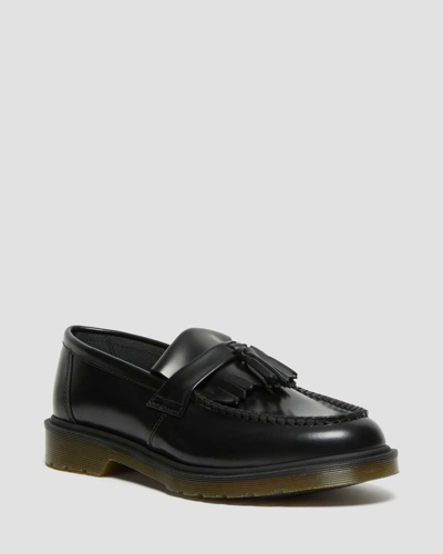 Shop Dr. Martens' Adrian Smooth Leather Tassel Loafers In Black