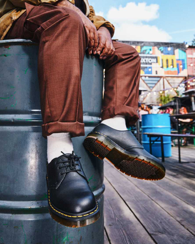 Shop Dr. Martens' 1461 Slip Resistant Leather Oxford Shoes In Black