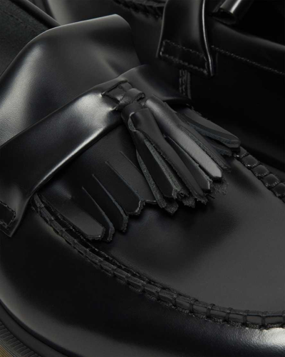 Dr. Martens' Adrian Smooth Leather Tassel Loafers In Black