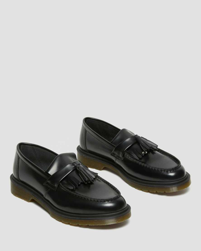 Shop Dr. Martens' Adrian Smooth Leather Tassel Loafers In Black