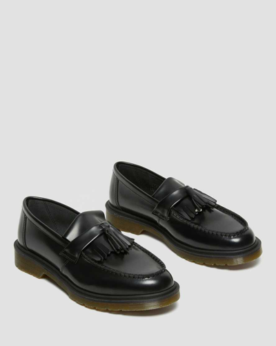Dr. Martens' Adrian Smooth Leather Tassel Loafers In Black
