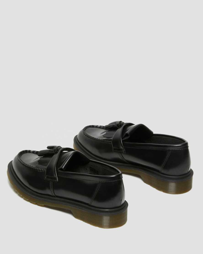 Shop Dr. Martens' Adrian Smooth Leather Tassel Loafers In Black