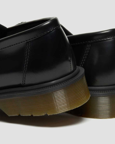 Dr. Martens' Adrian Smooth Leather Tassel Loafers In Black