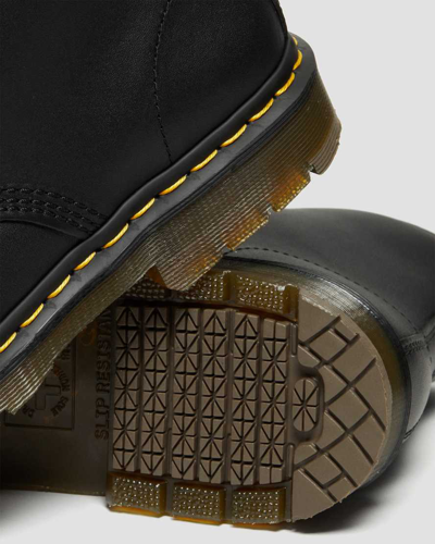 Dr. Martens' 1460 Slip Resistant Leather Lace Up Boots In Black