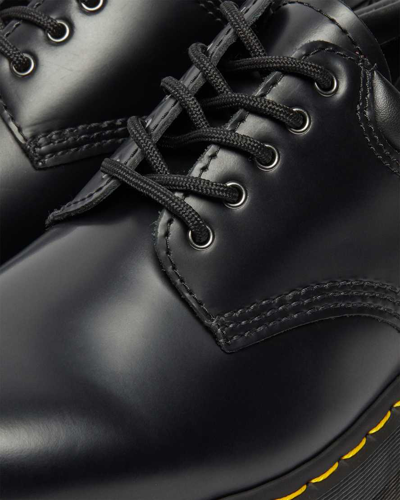 Dr. Martens' Black 8053 Leather Platform Oxfords In Schwarz