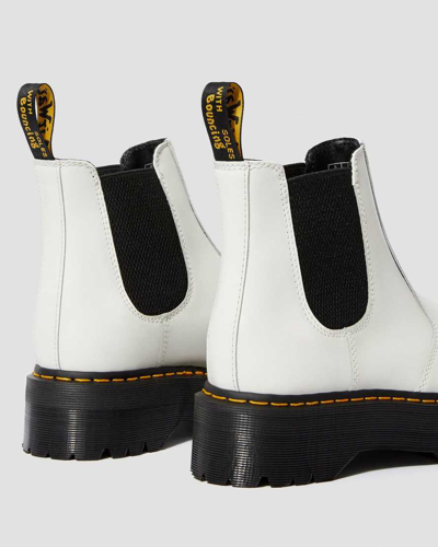 Shop Dr. Martens' 2976 Smooth Leather Platform Chelsea Boots In White