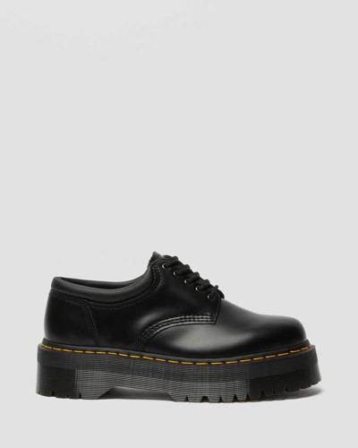 Dr. Martens' Black 8053 Leather Platform Oxfords In Schwarz