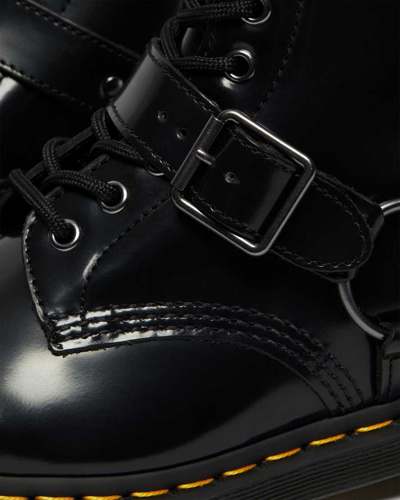 Shop Dr. Martens' 1460 Harness Leather Lace Up Boots In Black