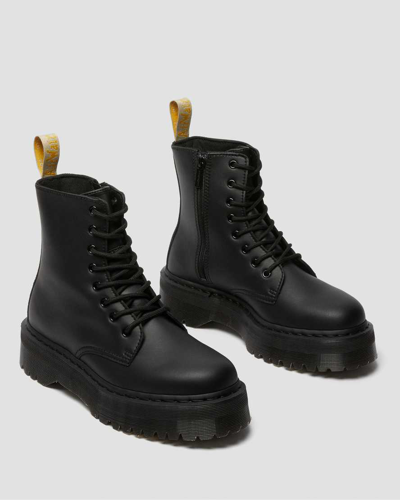 Shop Dr. Martens' Vegan Jadon Ii Mono Plateau Stiefel In Schwarz