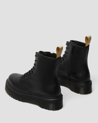 Shop Dr. Martens' Vegan Jadon Ii Mono Plateau Stiefel In Schwarz