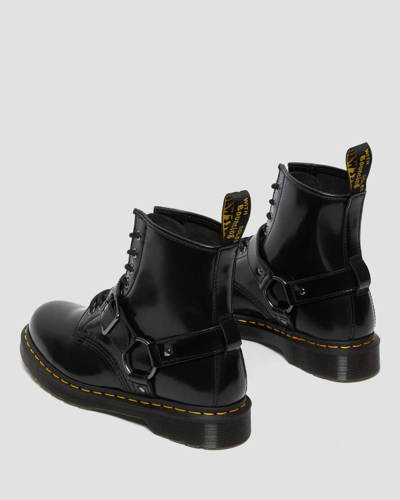 Shop Dr. Martens' 1460 Harness Leather Lace Up Boots In Black