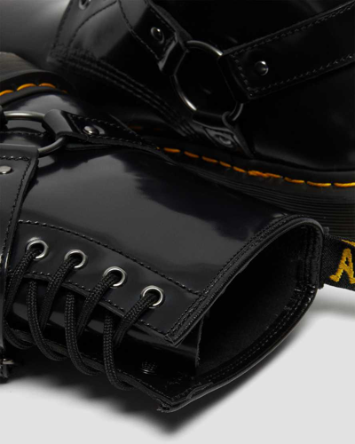 Shop Dr. Martens' 1460 Harness Leather Lace Up Boots In Black
