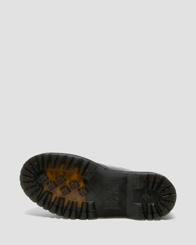 Dr. Martens Audrick Nappa Leather Platform Shoes In Schwarz