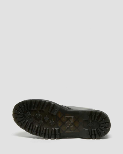 Dr. Martens Smooth Leather Quad Platform Boots In Black In Black