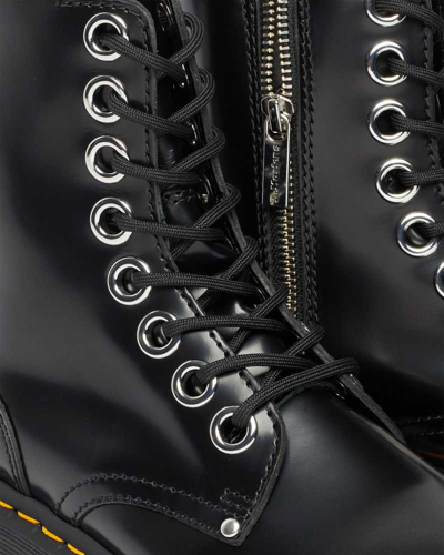 Dr. Martens' Jadon Max Buttero Leather Platform Boots In Schwarz