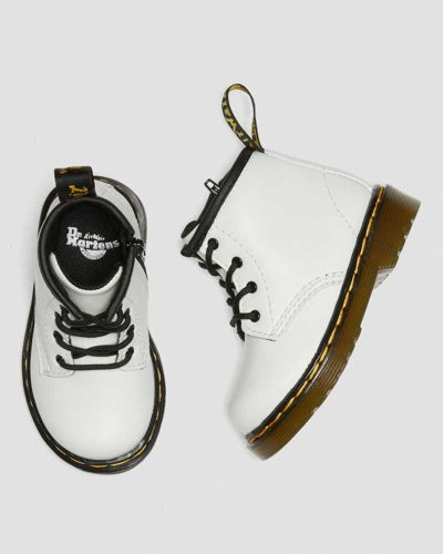 Shop Dr. Martens' Infant 1460 Leather Lace Up Boots In White