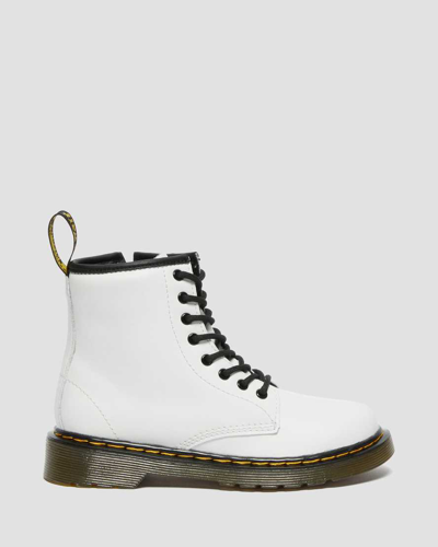 Shop Dr. Martens' Junior 1460 Leather Lace Up Boots In White
