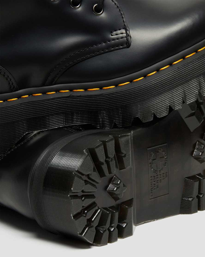 Shop Dr. Martens' Jadon Hi Boot Smooth Leather Platforms In Schwarz