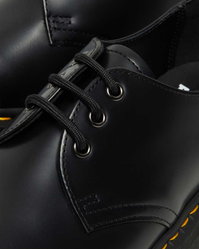 Shop Dr. Martens' 1461 Smooth Leather Platform Shoes In Schwarz