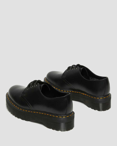 Shop Dr. Martens' 1461 Smooth Leather Platform Shoes In Schwarz