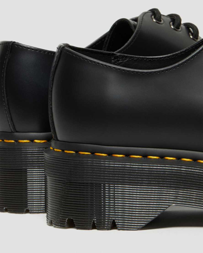 Shop Dr. Martens' 1461 Smooth Leather Platform Shoes In Schwarz